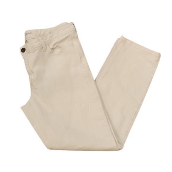 Banana Republic Pants - [Banana Republic] White Straight Pants - Size 33L
